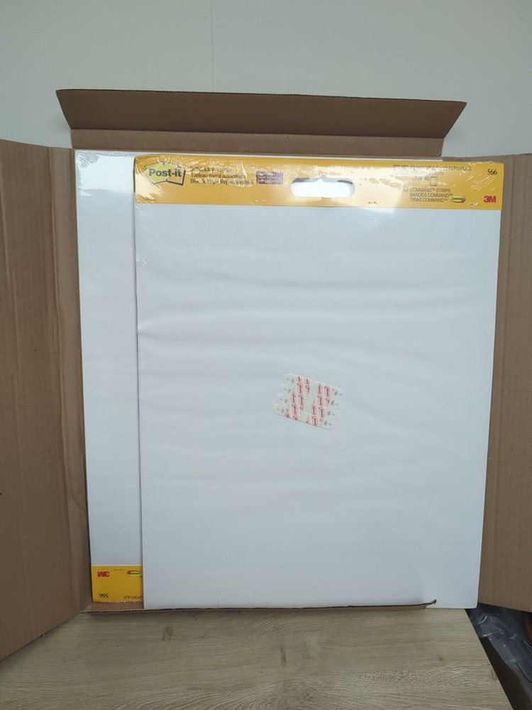 Post-it Easel Pad, 20 Sheet Pads, 20" x 23", 2 Pads with Command Strips