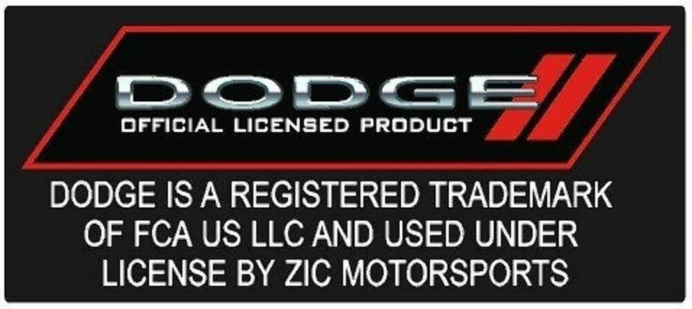Dodge Hellcat Red and Black Steel Magnet - 4" X 4"