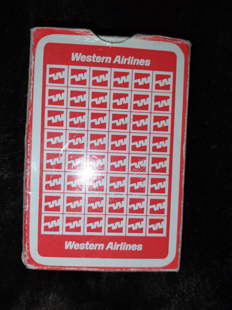 Western Airlines Playing Cards