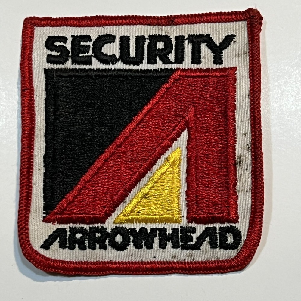 Security Arrowhead Vintage Company Sew On Patch