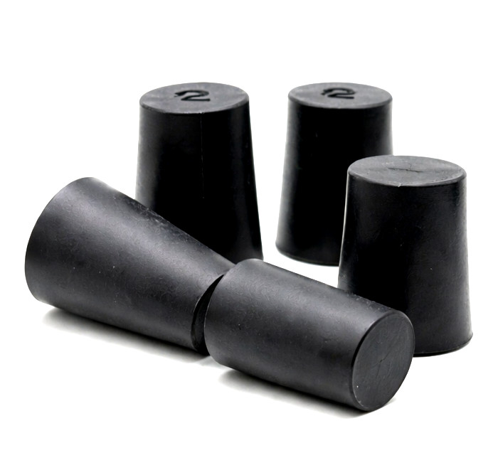 #2 Solid Rubber Stopper No Hole Fits 16–20mm ID Lab Flask Tube Plug Seal
