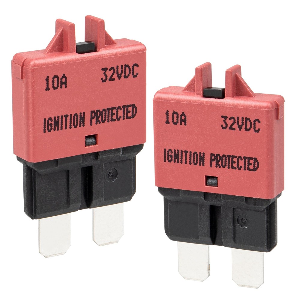 NuIth Manual Reset Mini Fuse Circuit Breakers 10A, E39 Low Profile ATO/ATC...