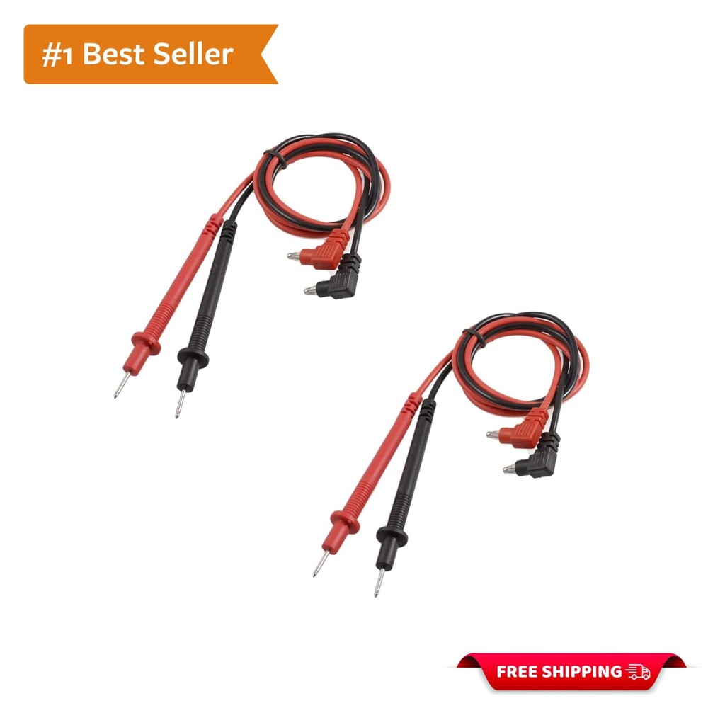 Versatile 90cm Multimeter Leads with 2mm Tips - Ideal for Electrical Testing