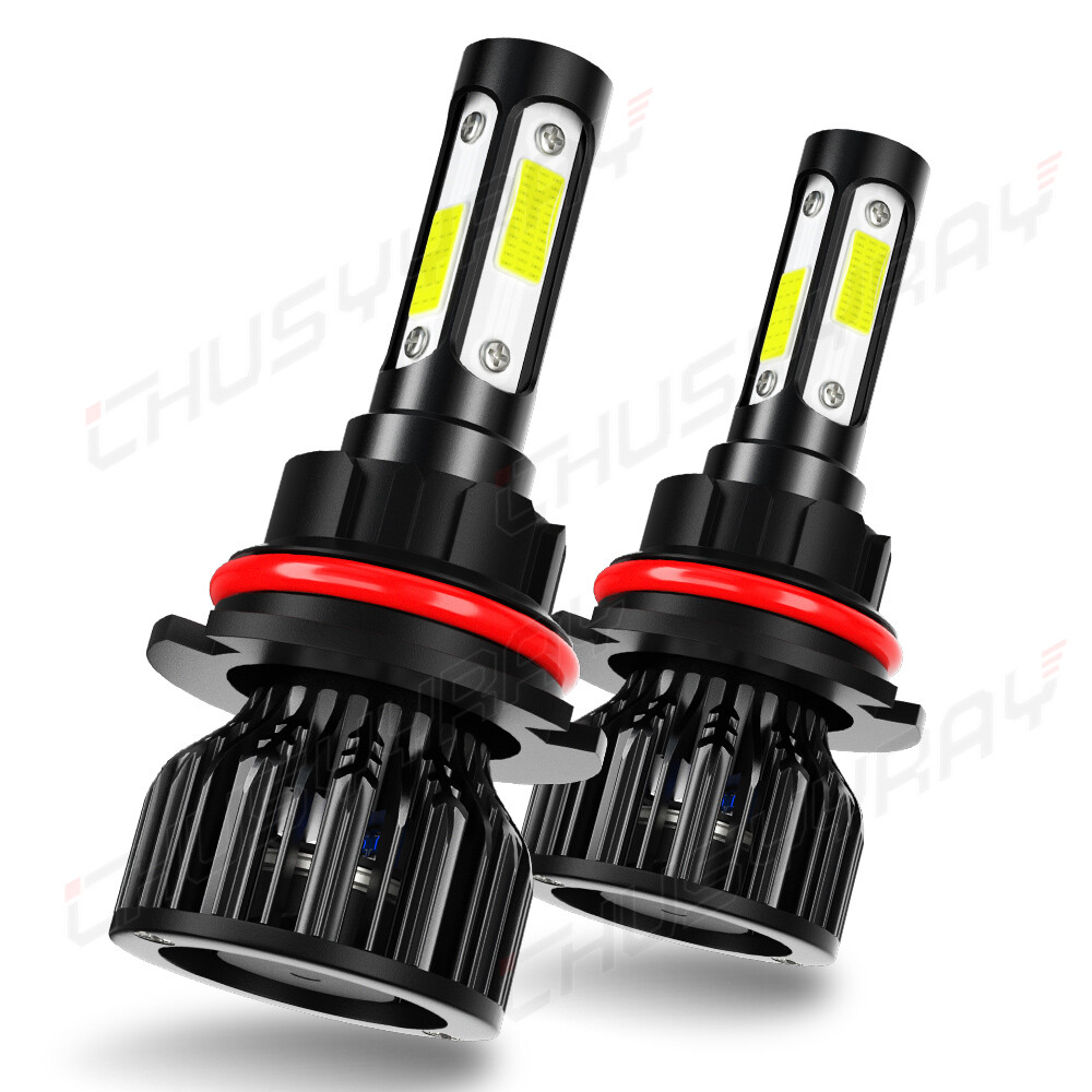 2x 9007/HB5 LED Headlight Bulbs Kit 6500K White High Low Beam Light Super Bright