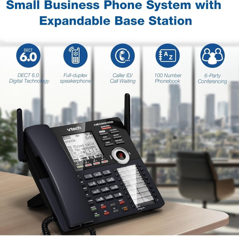 VTech AM18447 Business Office Phone System Main Console
