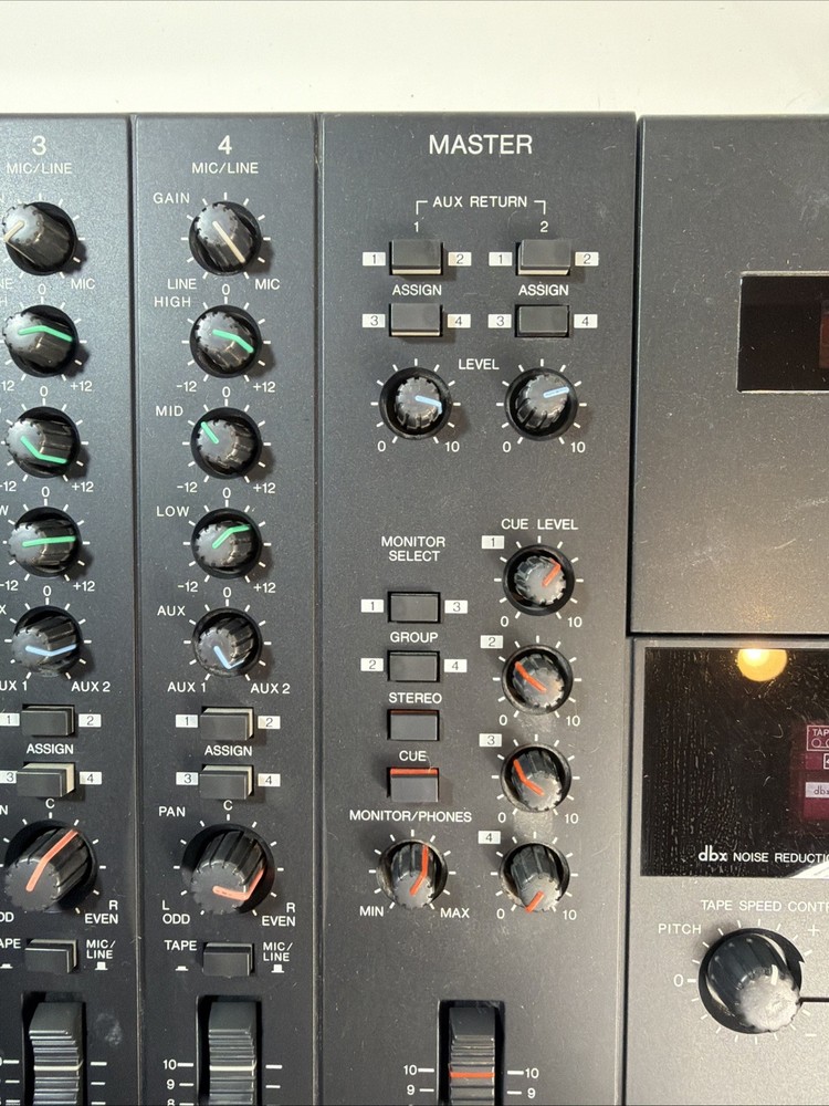 Yamaha MT4X Multitrack Cassette Recorder. Tested powers on functionality unknown