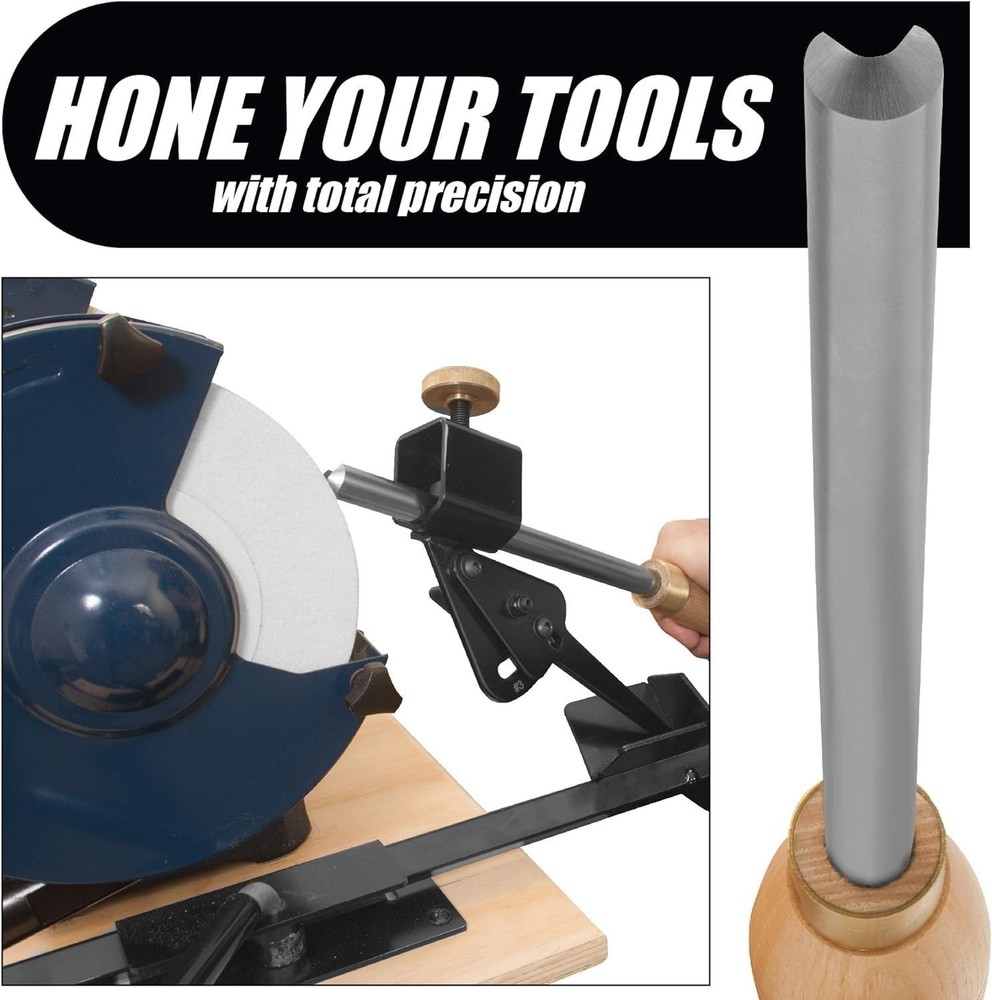 PRO GRIND Sharpening System for 8" Grinders Lathe Tools Chisels