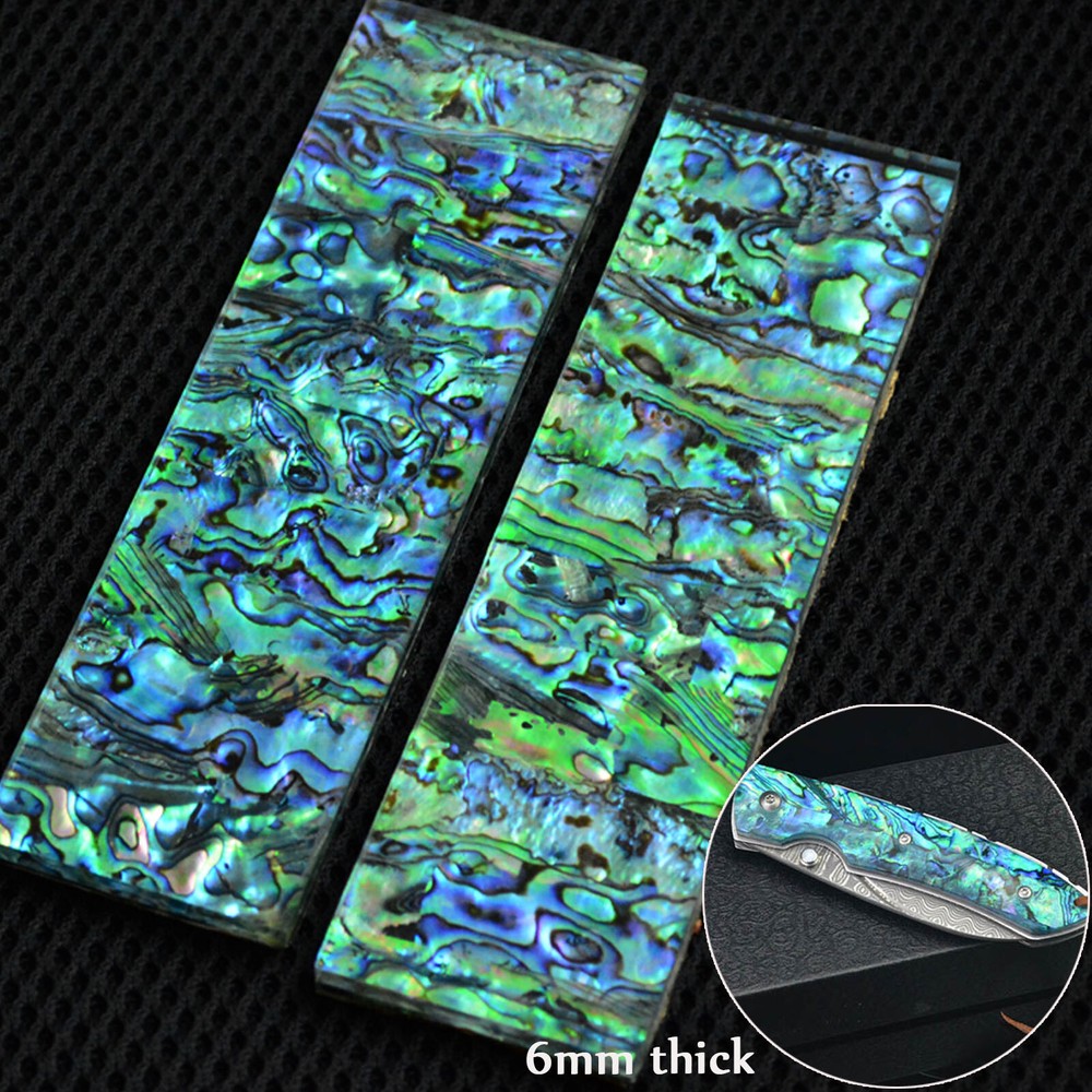 Abalone Shell Knife Handle Acrylic Scale Material Plate Blanks Supply 6mm Thick