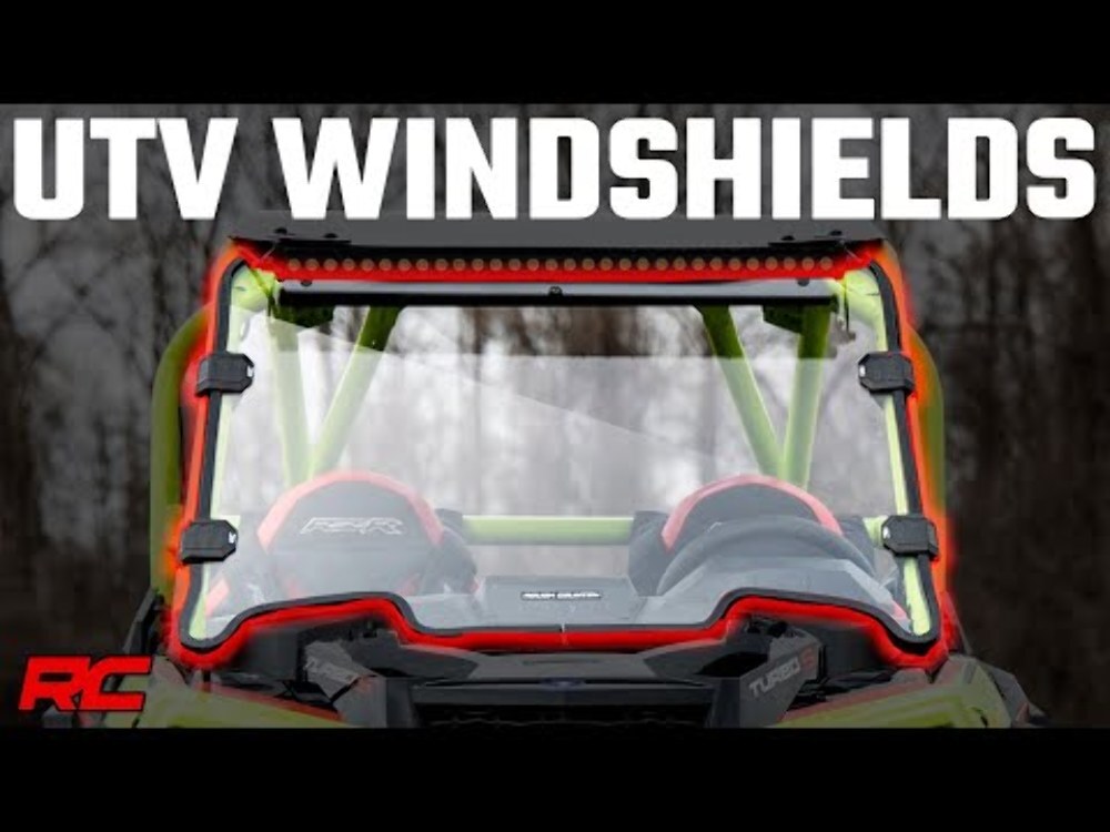 Rough Country Scratch Resistant Vented Full Windshield (16-21 Can-Am Defender)