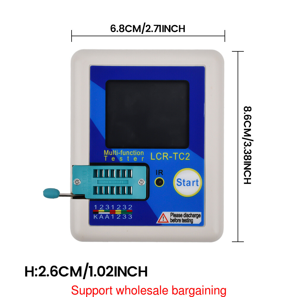 LCR-TC2 / LCR-TC3 High-precision Transistor Tester Diode Capacitance Test Meter