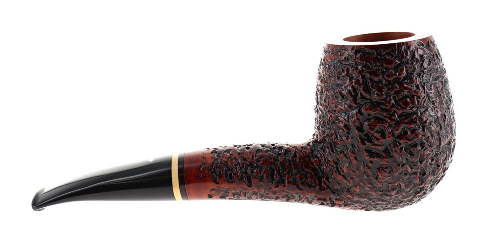 Pipe Caminetto 08.34 brown rusticated shape egg semicurved 9mm