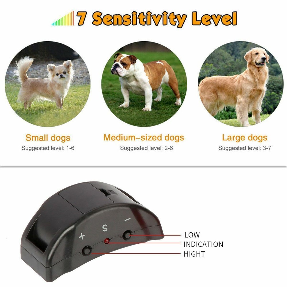 Automatic Anti Bark Barking Shock Control Collar For Small Medium Large Dog 2023