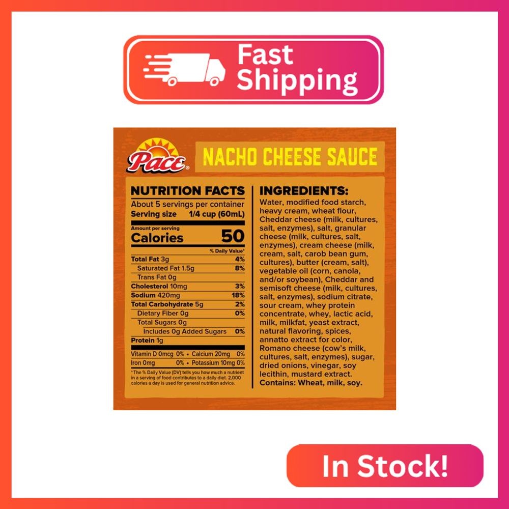 Pace Medium Nacho Cheese Sauce, 10.5 oz Can