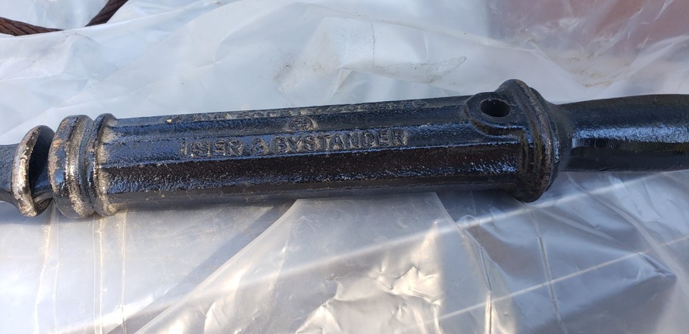 Vintage User & Byrstander Slide Hammer Nail Puller Farm Tool