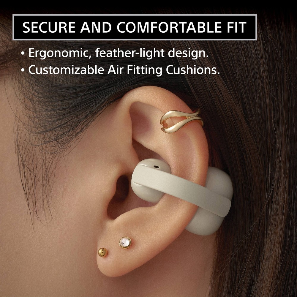 Sony - LinkBuds Clip Truly Wireless Open Earbuds - Lavender