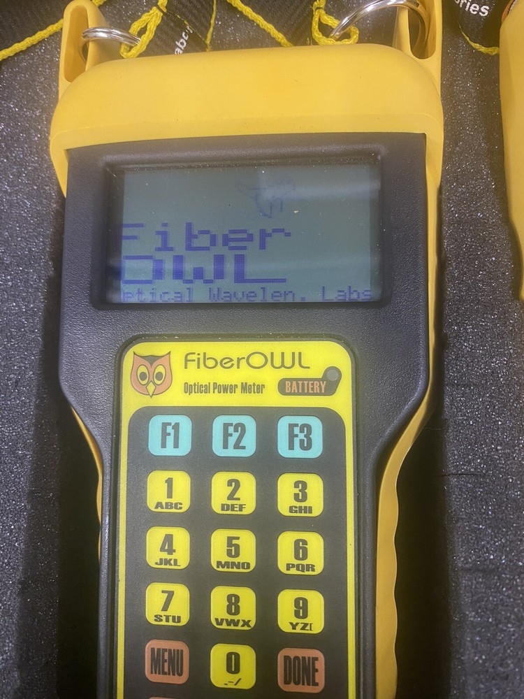 🦉FIBER OWL OPTICAL WAVELENGTH POWER METER & Receiver W/ CASE/NECK STRAPS🦉