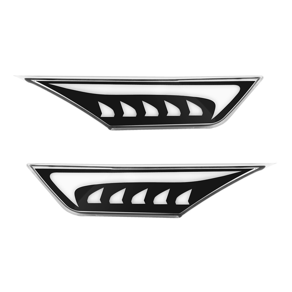 2x Switchback Sequential LED Side Marker Light Turn Signal For Honda Civic 16-21