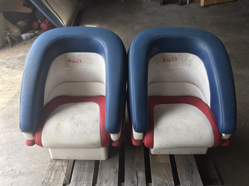 boat captains chairs seats set