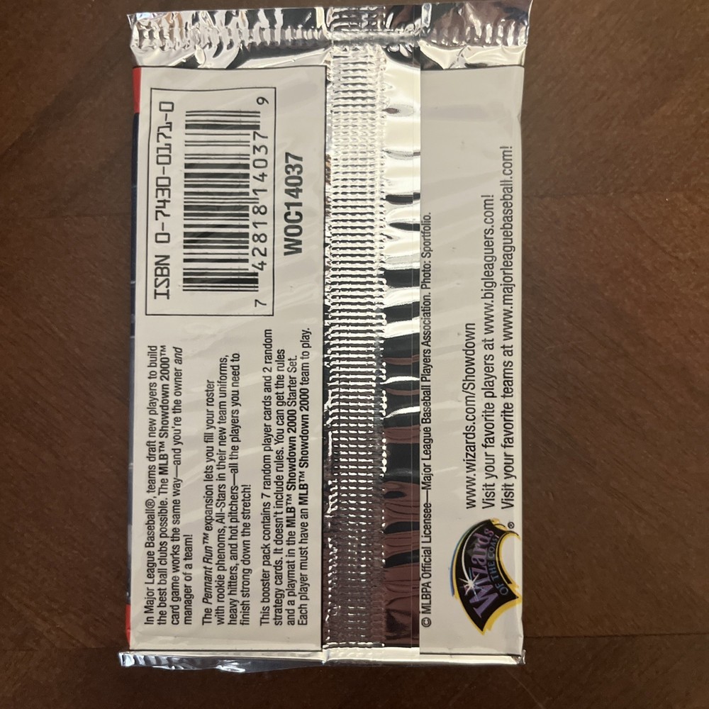 MLB SHOWDOWN 2000 PENNANT RUN 1st EDITION BOOSTER PACK