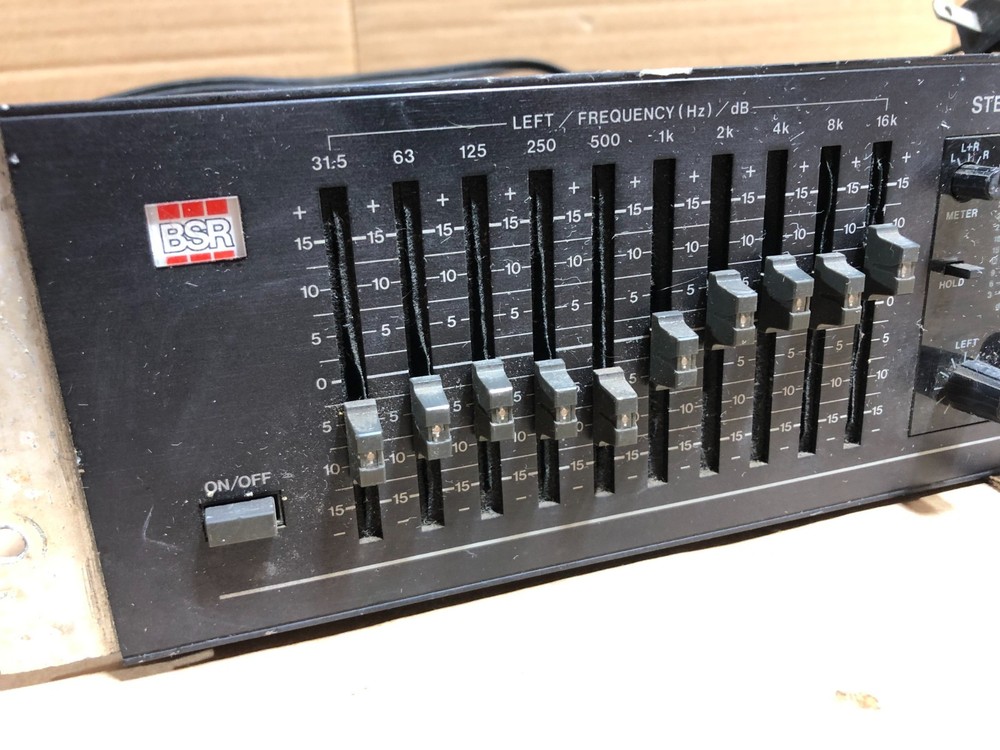 BSR EQ-3000 10 Band Graphic Equalizer and Spectrum Analyzer *AS IS -UNTESTED