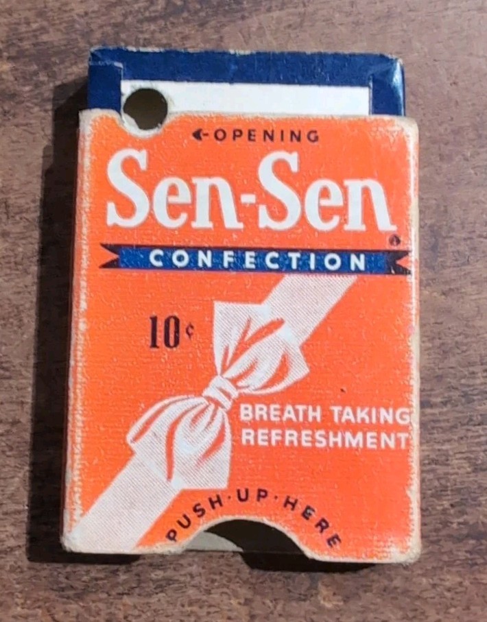 Sen-Sen Confection 10 Cent Candy Empty Box