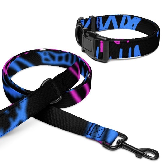 Jinx Graffiti Pet collar & leash