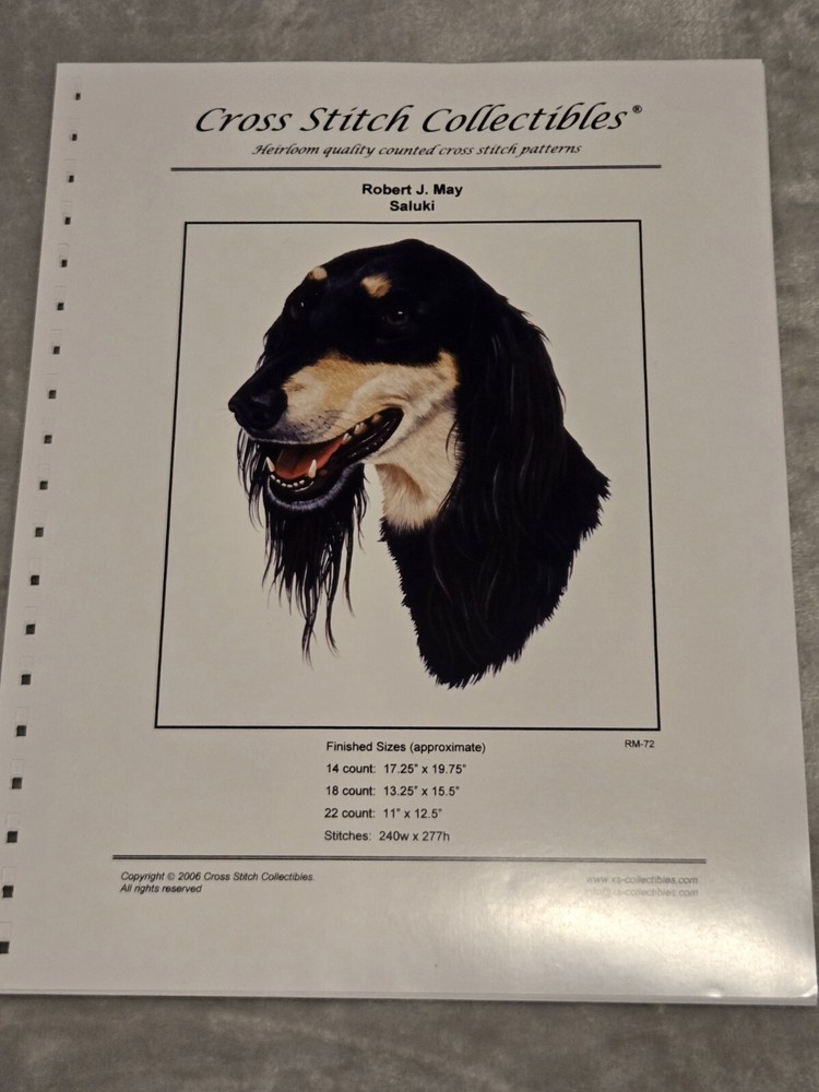 Cross Stitch Collectibles Pattern Saluki