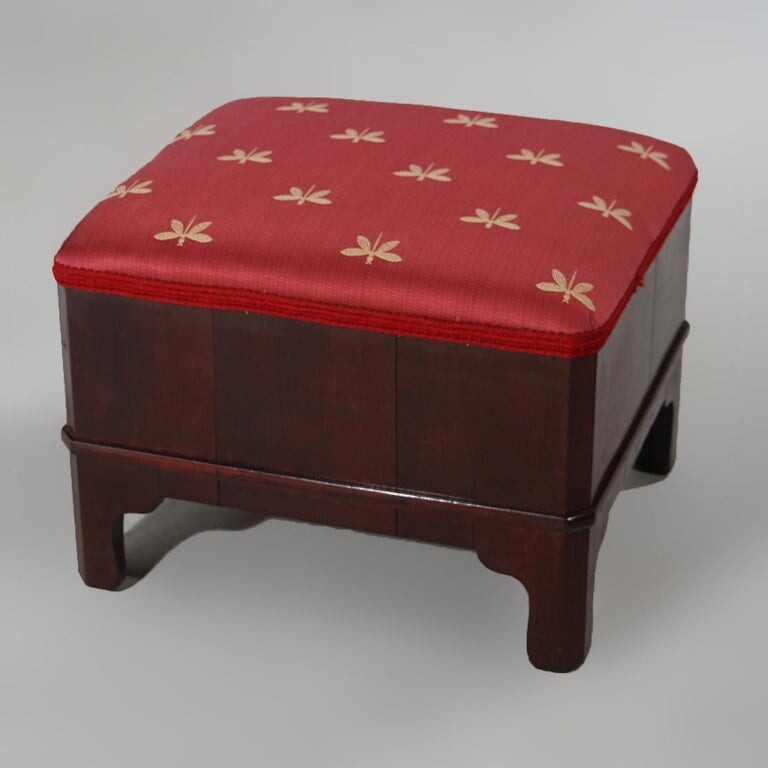Classical American Empire Mahogany Stool C1840