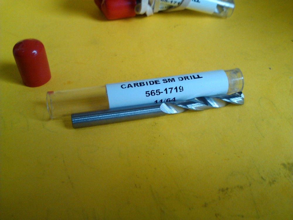 .1719" 11/64" Carbide Screw Machine Length Drill 135 Degree Split Point