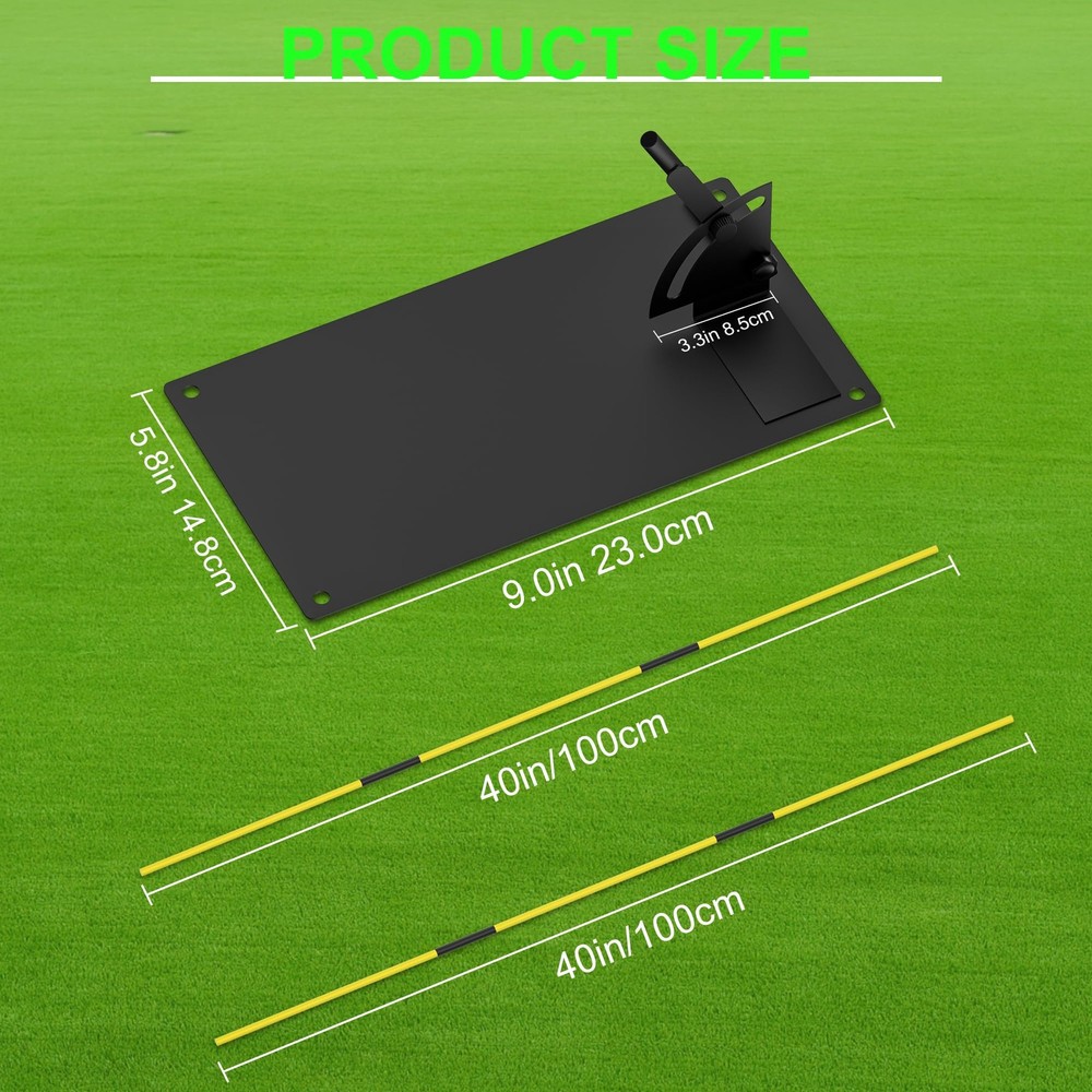 Golf Alignment Stick Holder - Durable Metal Swing Trainer Tool