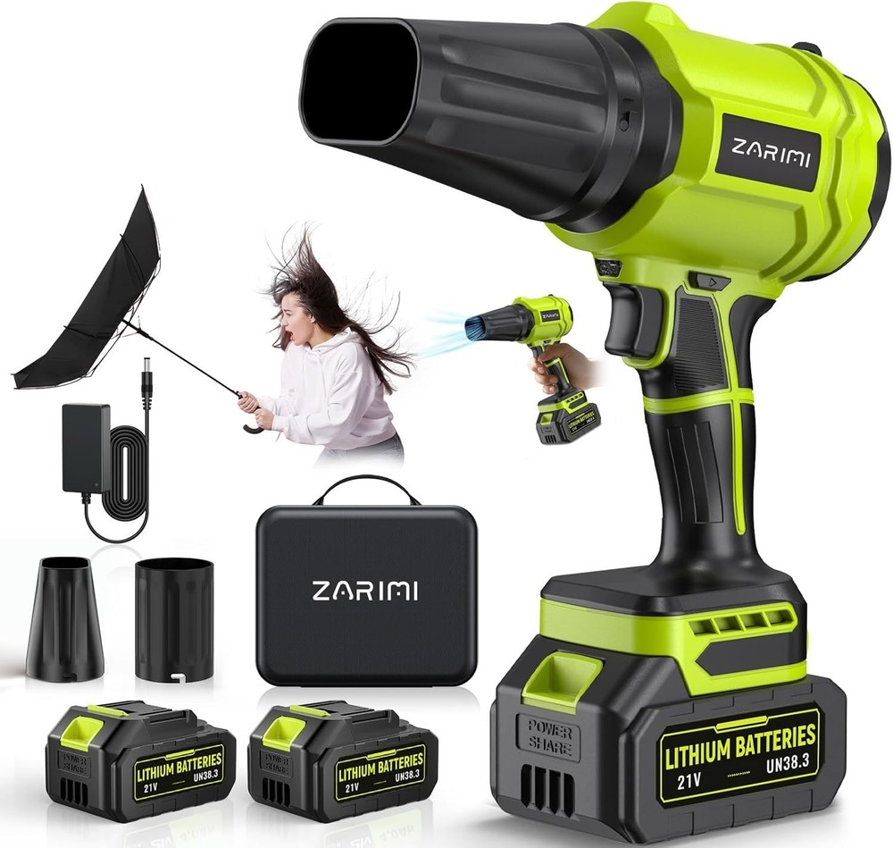Powerful Cordless Leaf Blower Kit - Light Green