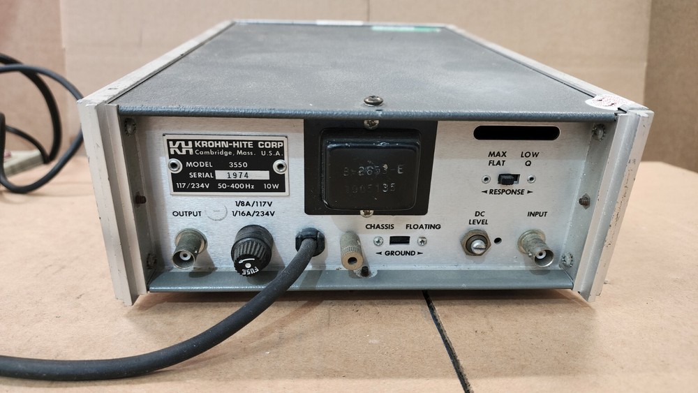 Krohn-Hite 3550 Variable Filter Unit #2