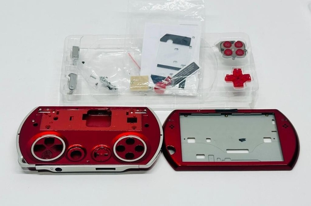 Sony PSP Go Full Housing Shell Case Cover + Buttons Kits RED