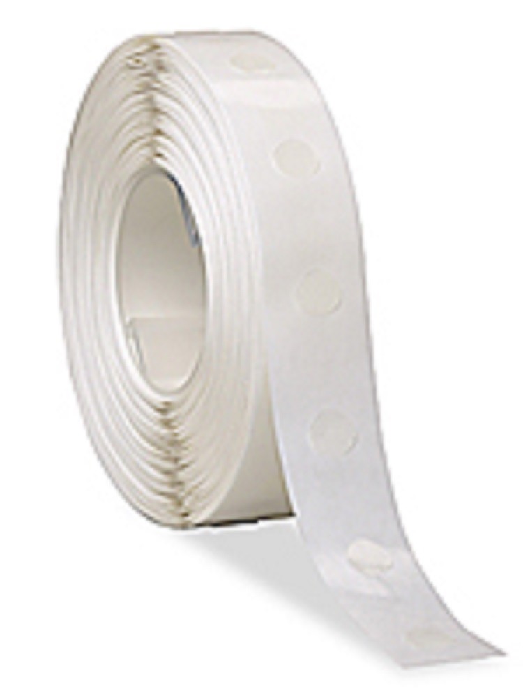 "Dot Shot High Tack Glue Dots, Low Profile, 1/2"", 1500/Roll"