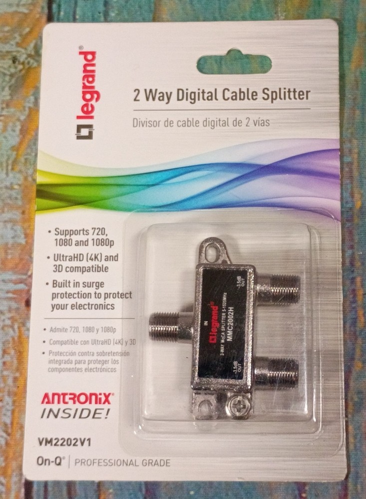 Legrand 2 Way Digital Cable Splitter - NEW