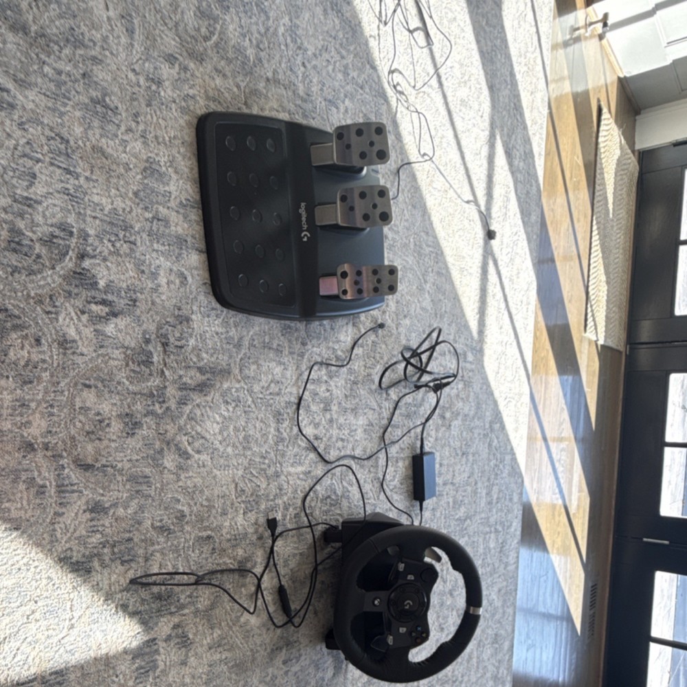 Logitech Racing Wheel, Pedal Set & Power Adapter Bundle Video Game Accessory