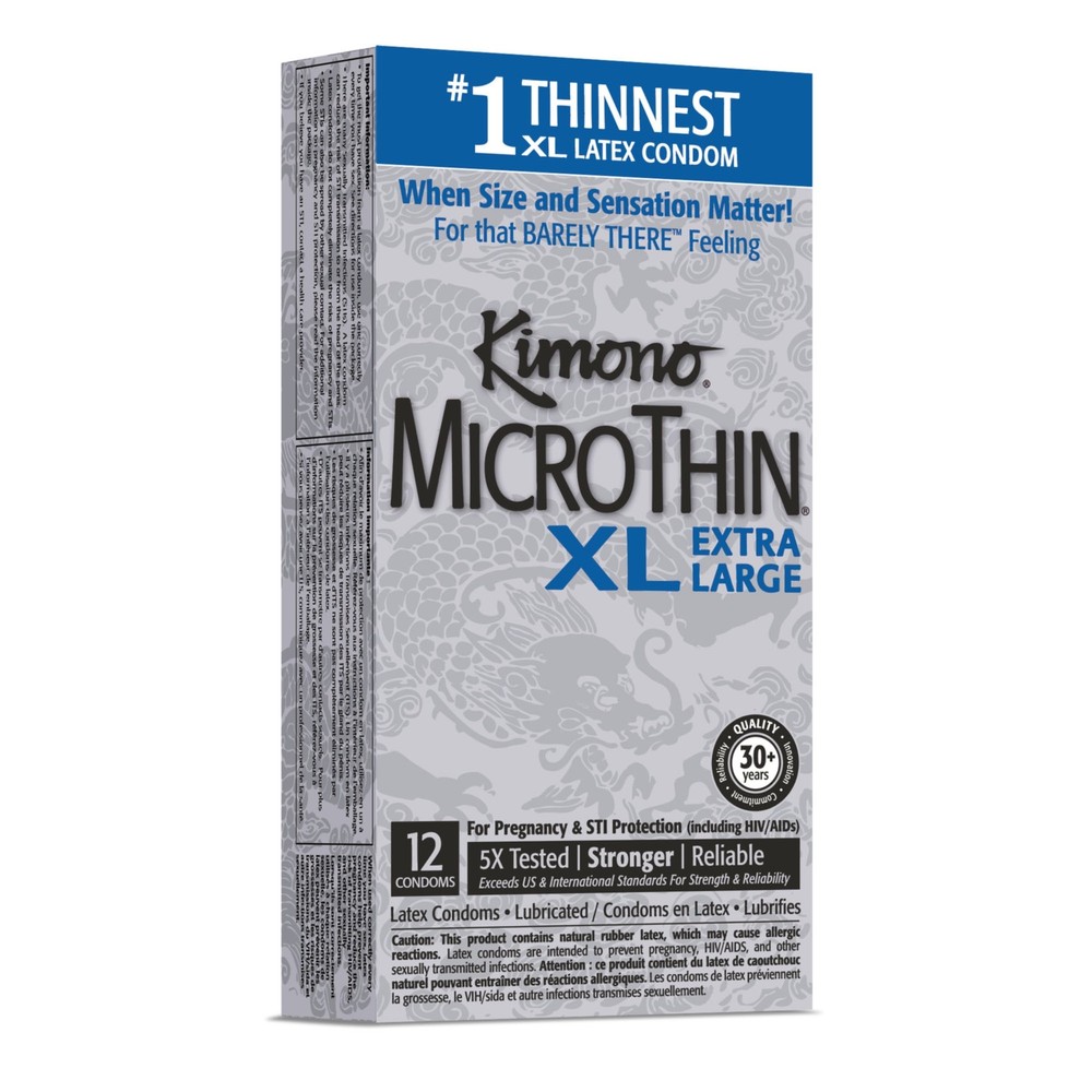 Kimono MicroThin XL - Extra Large - Flare - 12 count