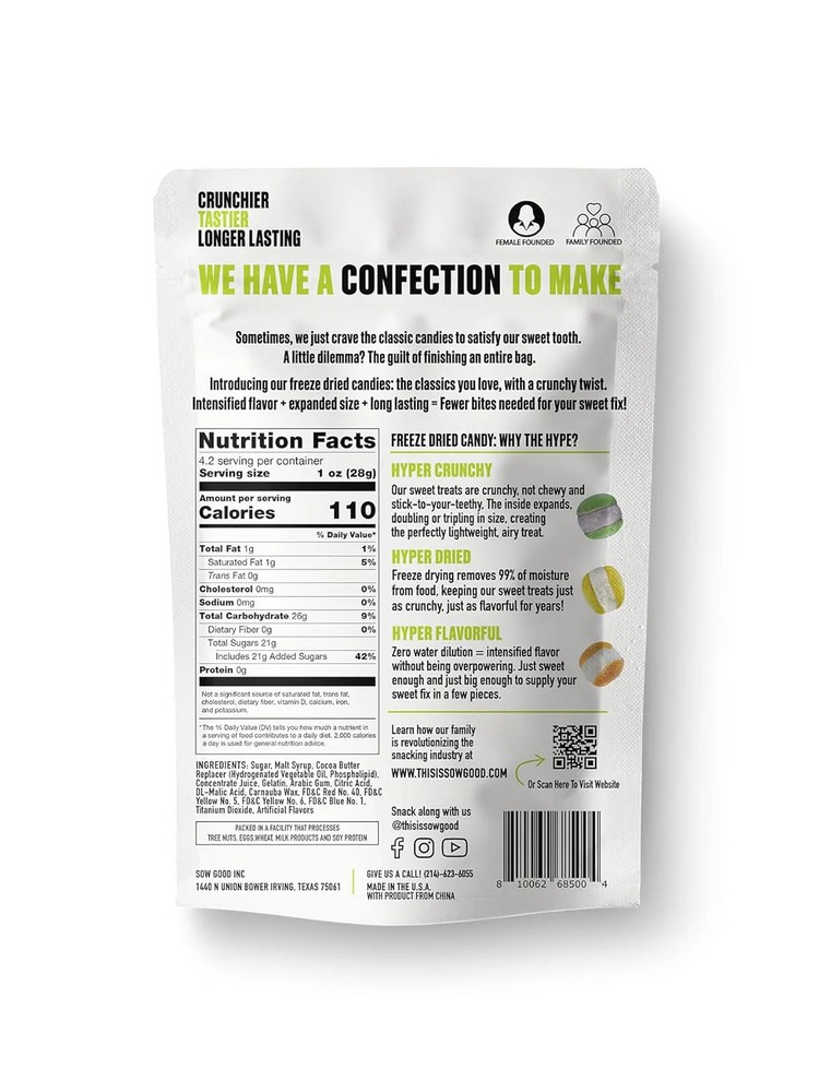 SOW Good Sour Bites 4.2oz