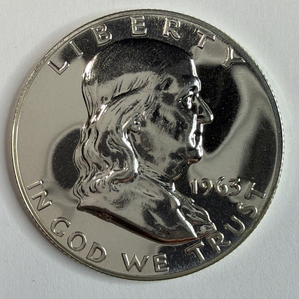 1963 50C (Proof) Franklin Half Dollar Silver Coin
