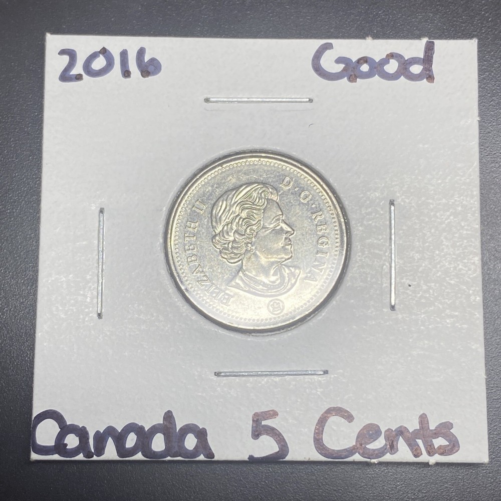 2016 Canada 5 Cent Good Condition Specimen Coin