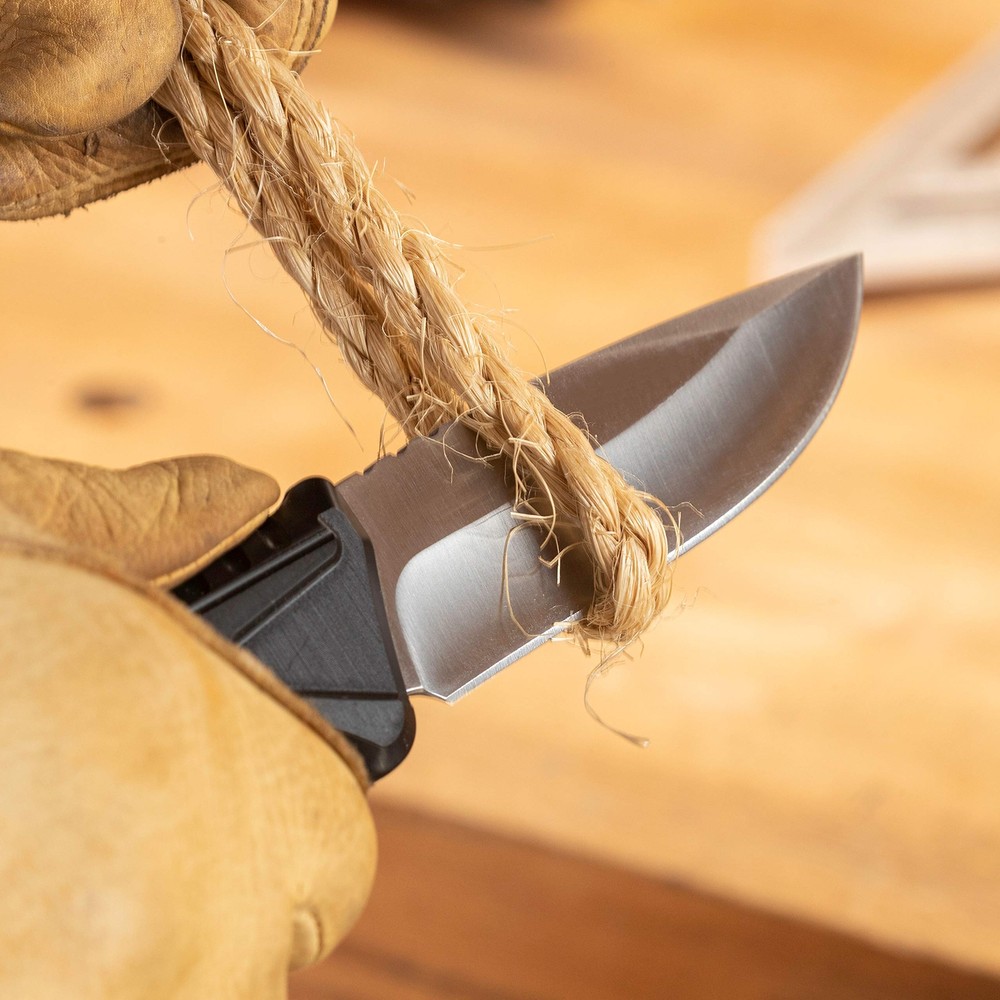 New Smith's Sharpeners Edge Work-Site Fixed Blade Knife 51243