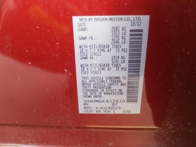 Info-GPS-TV Screen Control Screen Dash Mounted Fits 13-16 PATHFINDER 245146
