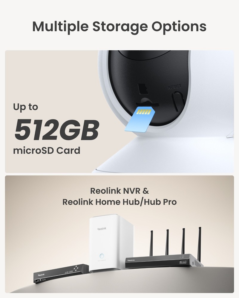 Reolink E1 4MP 360° PT WiFi Security Camera Indoor Crying Detection AutoTracking