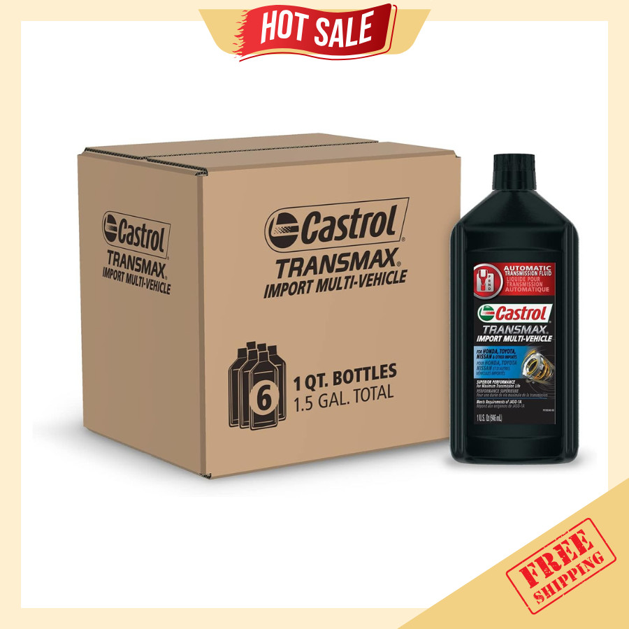 Transmax Import Multi-Vehicle Automatic Transmision Fluid, 1 Quart, Pack of 6