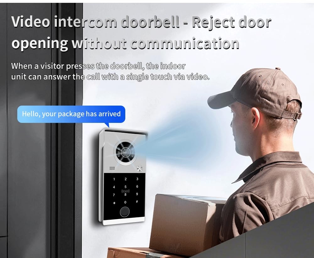 Smart Video Door Phone System Support Remote Unlock,Night Vision