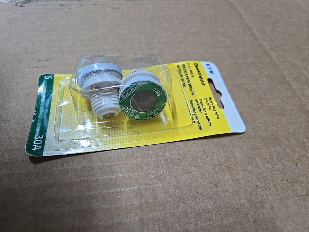 Eaton Bussmann Time Delay Plug Fuses S30 30 Amp (2 Pack)