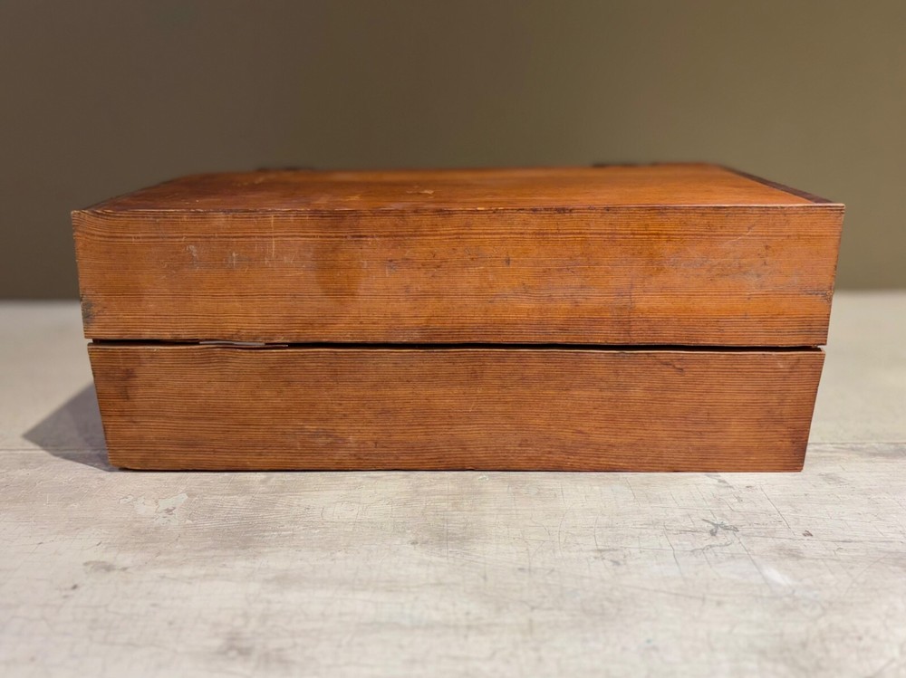 Early Gottinga Brass and Cast Iron Microscope with Original Case
