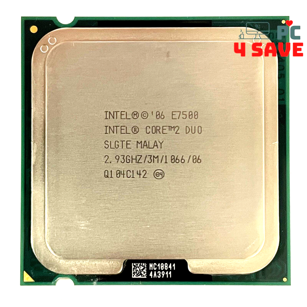 Intel Core 2 Duo E7500 2.93Ghz 2-Core LGA775 Desktop CPU Processor SLB9Z SLGTE