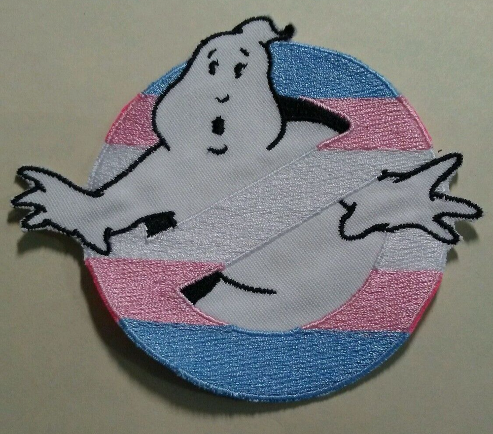 Trans Embroidered Ghostbusters No Ghost Patch [iron on]