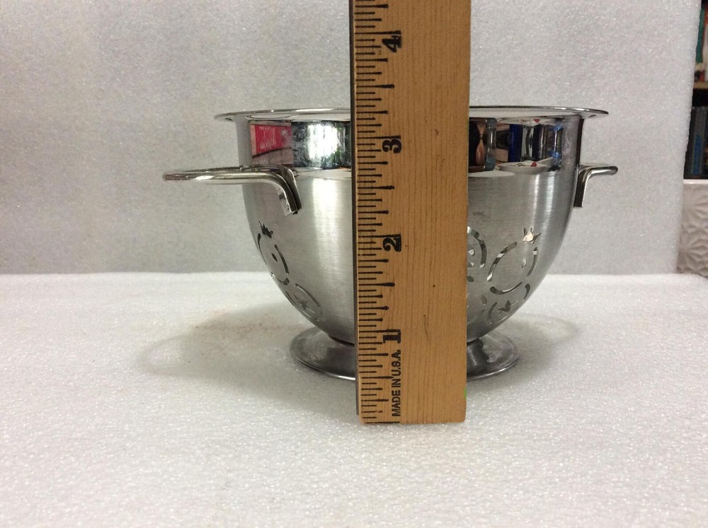 Decorative Small Stainless Steel Kitchen Colander Strainer